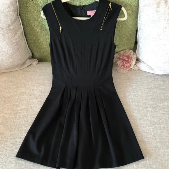ted baker black skater dress Ted Baker Dixa Layered Lace Skater Women's Dress Black : 4 (US 10)